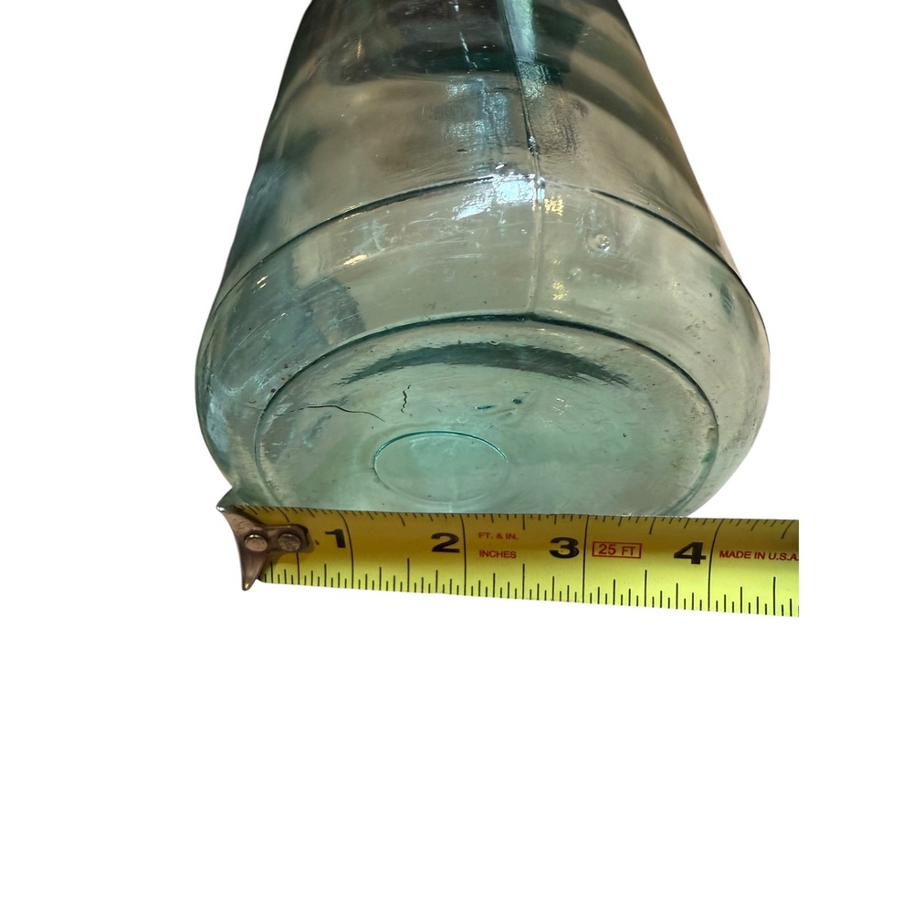 Ball Mason Jar Oil Dispenser Vintage Blue Glass Metal Spout Good Primitive Decor - Picture 8 of 9